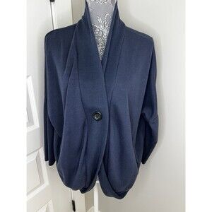 Nu New York Cardigan Navy Blue Cozy Capsule